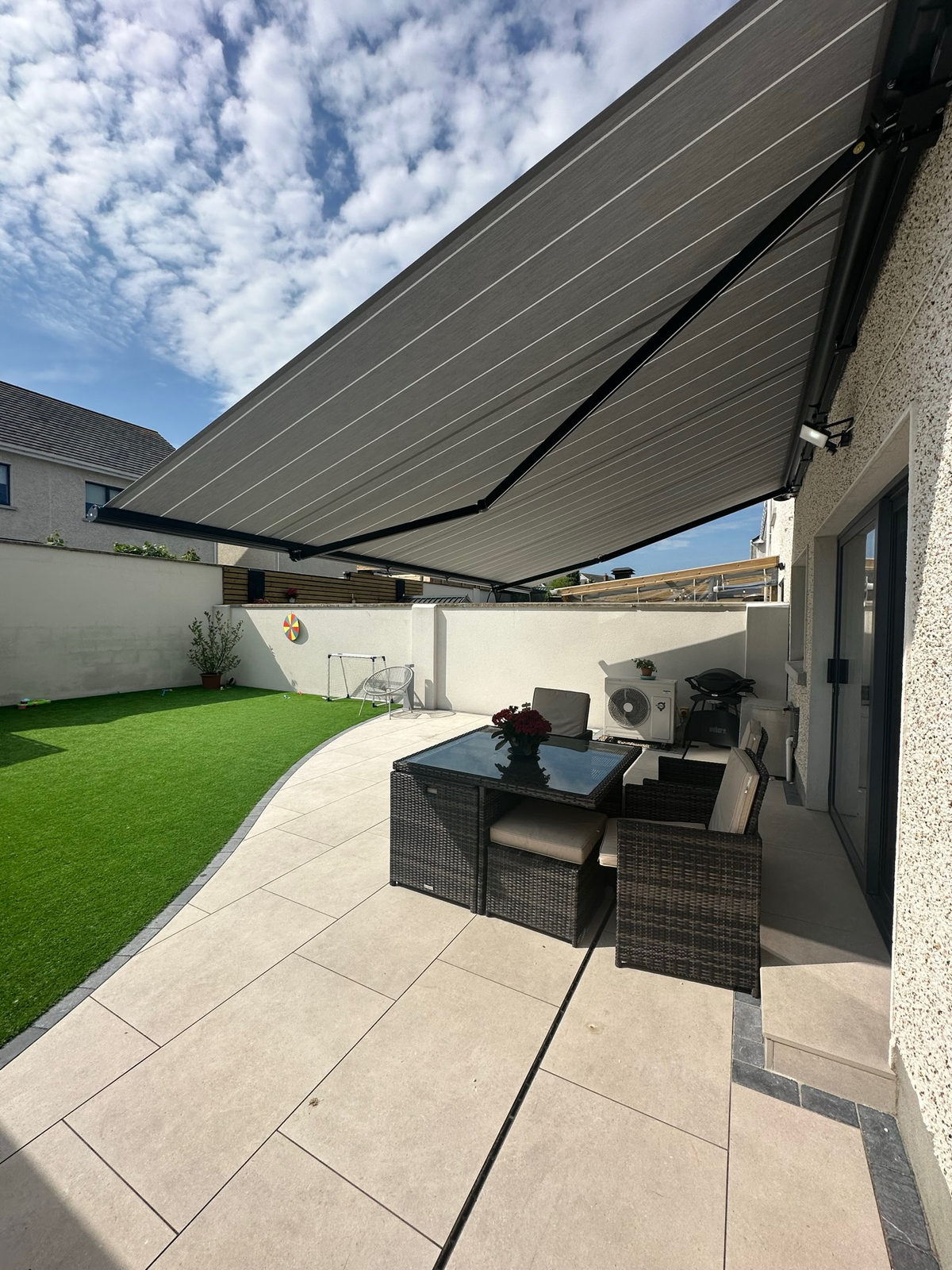 6m Awning with Matching Rollable Front in Malahide