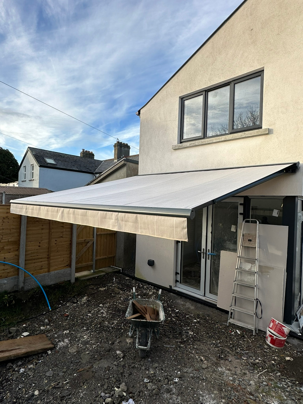 411cm Semi Cassette Awning with Arm LEDs in Navan