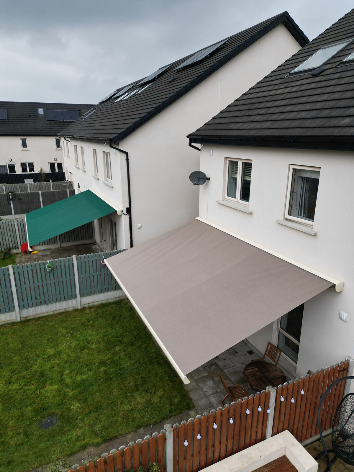 Cream Full Cassette Awning with Lighting in Lucan