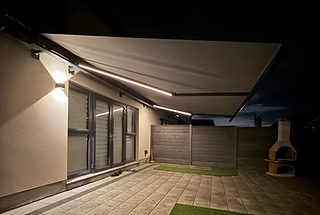 Anthracite PRO Awning with Custom Brackets in Ratoath