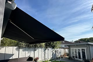 4m Full Cassette Awning with Arm Lighting in Bray
