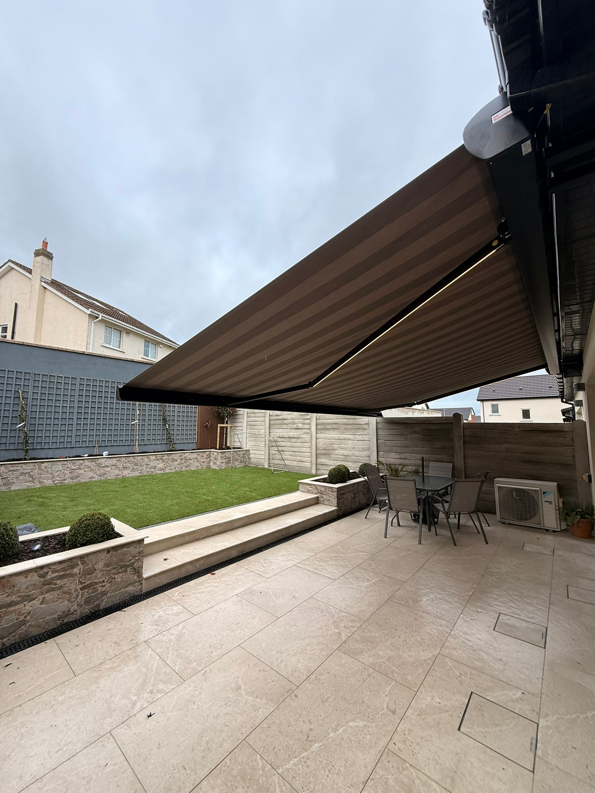 Gutter-Clearing Full Cassette Awning in Carrickmines