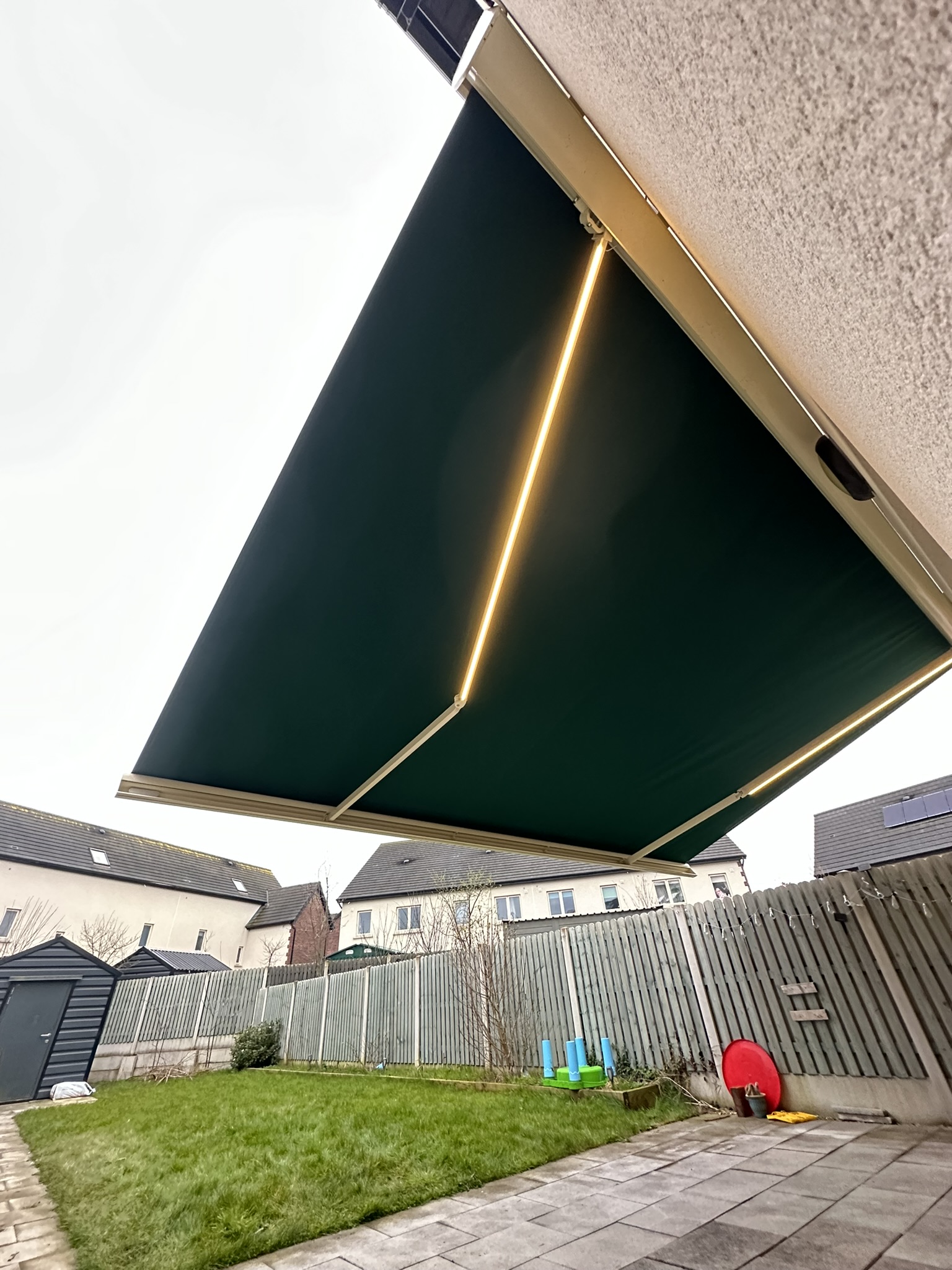 Awning with LED Lights build in 