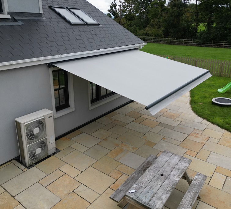 Awning in semi cassette installed in Clonee co. Meath 