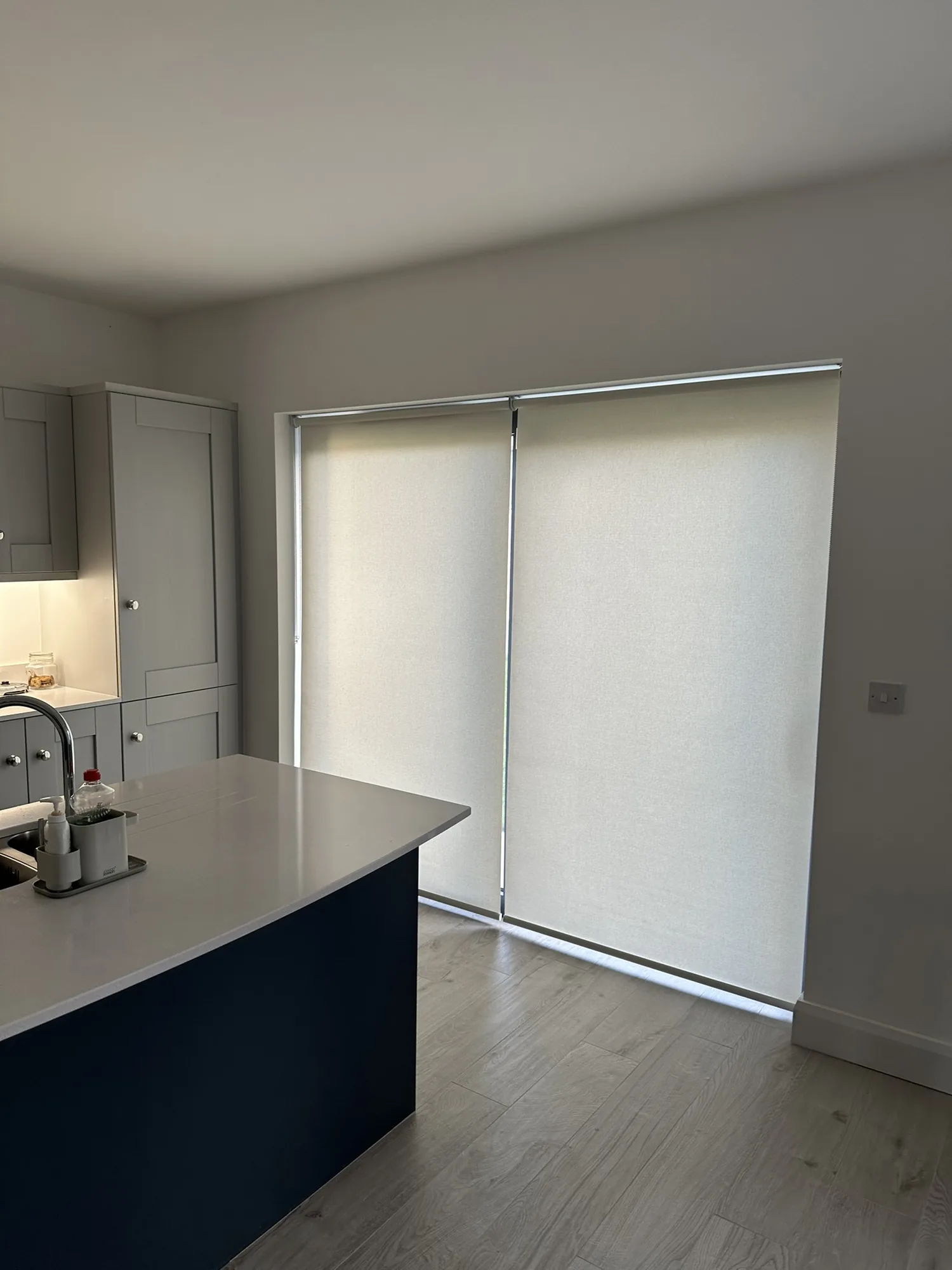 Made-to-measure blinds fitted to glazed patio doors in Kildare