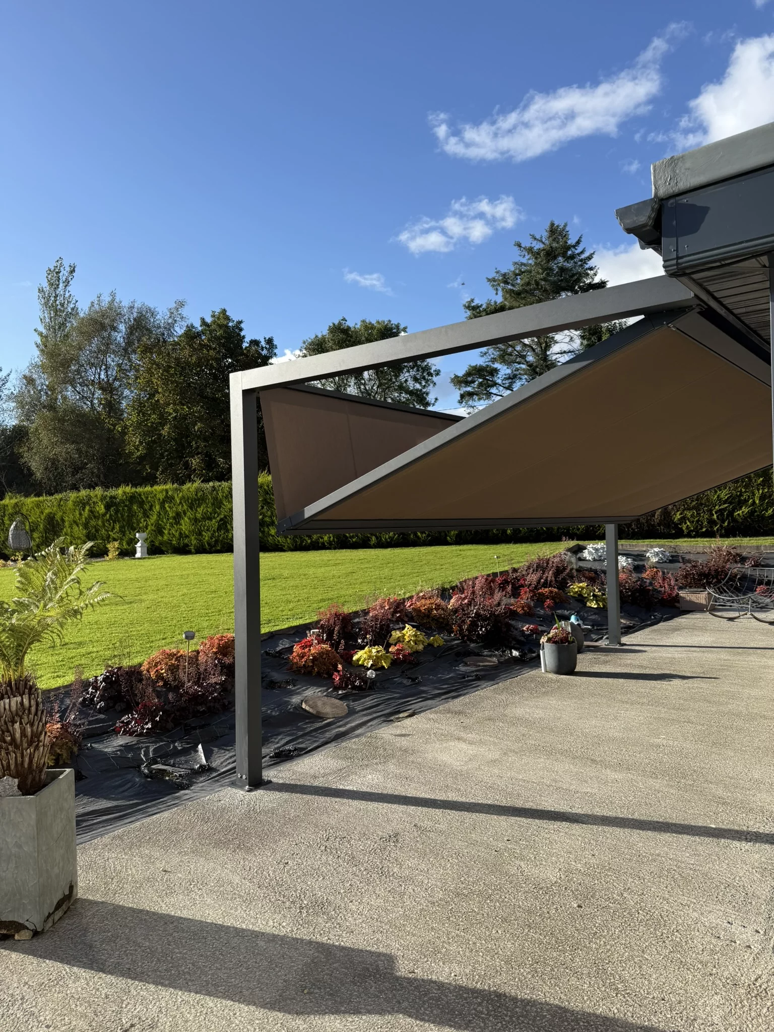 Pergola Square with Motorised Retractable Roof in Wicklow